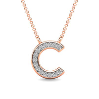 Thumbnail for Diamond 1/20 Ct.Tw. Letter C Pendant in 10K Rose Gold