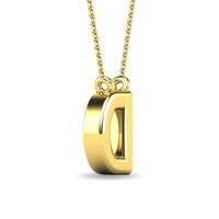 Thumbnail for Diamond 1/20 Ct.Tw. Letter D Pendant in 10K Yellow Gold