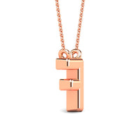 Thumbnail for Diamond 1/20 Ct.Tw. Letter F Pendant in 10K Rose Gold