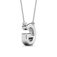 Thumbnail for Diamond 1/20 Ct.Tw. Letter G Pendant in 10K White Gold