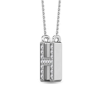 Thumbnail for Diamond 1/20 Ct.Tw. Letter H Pendant in 10K White Gold