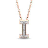 Thumbnail for Diamond 1/20 Ct.Tw. Letter I Pendant in 10K Rose Gold