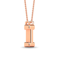 Thumbnail for Diamond 1/20 Ct.Tw. Letter I Pendant in 10K Rose Gold