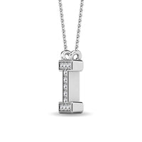 Thumbnail for Diamond 1/20 Ct.Tw. Letter I Pendant in 10K White Gold