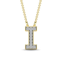 Thumbnail for Diamond 1/20 Ct.Tw. Letter I Pendant in 10K Yellow Gold