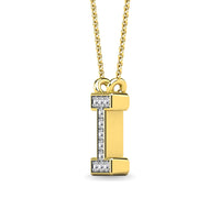 Thumbnail for Diamond 1/20 Ct.Tw. Letter I Pendant in 10K Yellow Gold