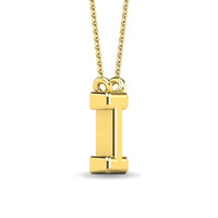 Thumbnail for Diamond 1/20 Ct.Tw. Letter I Pendant in 10K Yellow Gold