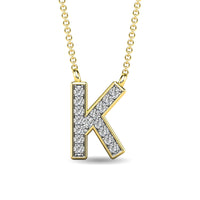 Thumbnail for Diamond 1/20 Ct.Tw. Letter K Pendant in 10K Yellow Gold