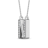 Thumbnail for Diamond 1/20 Ct.Tw. Letter N Pendant in 10K White Gold