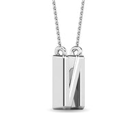 Thumbnail for Diamond 1/20 Ct.Tw. Letter N Pendant in 10K White Gold
