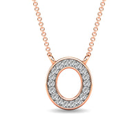 Thumbnail for Diamond 1/20 Ct.Tw. Letter O Pendant in 10K Rose Gold