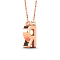 Thumbnail for Diamond 1/20 Ct.Tw. Letter R Pendant in 10K Rose Gold