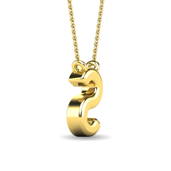 Diamond 1/20 Ct.Tw. Letter S Pendant in 10K Yellow Gold""