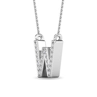 Thumbnail for Diamond 1/20 Ct.Tw. Letter W Pendant in 10K White Gold