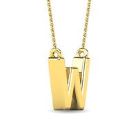 Thumbnail for Diamond 1/20 Ct.Tw. Letter W Pendant in 10K Yellow Gold