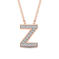 Thumbnail for Diamond 1/20 Ct.Tw. Letter Z Pendant in 10K Rose Gold