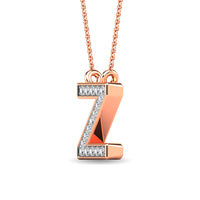 Thumbnail for Diamond 1/20 Ct.Tw. Letter Z Pendant in 10K Rose Gold