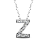 Thumbnail for Diamond 1/20 Ct.Tw. Letter Z Pendant in 10K White Gold