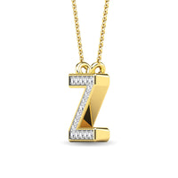Thumbnail for Diamond 1/20 Ct.Tw. Letter Z Pendant in 10K Yellow Gold