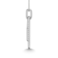 Thumbnail for Diamond 1/20 Ct.Tw. Paper Clip Pendant in 925 Silver