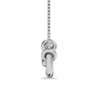 Thumbnail for Diamond 1/20 Ct.Tw. Paper Clip Necklace in 925 Silver