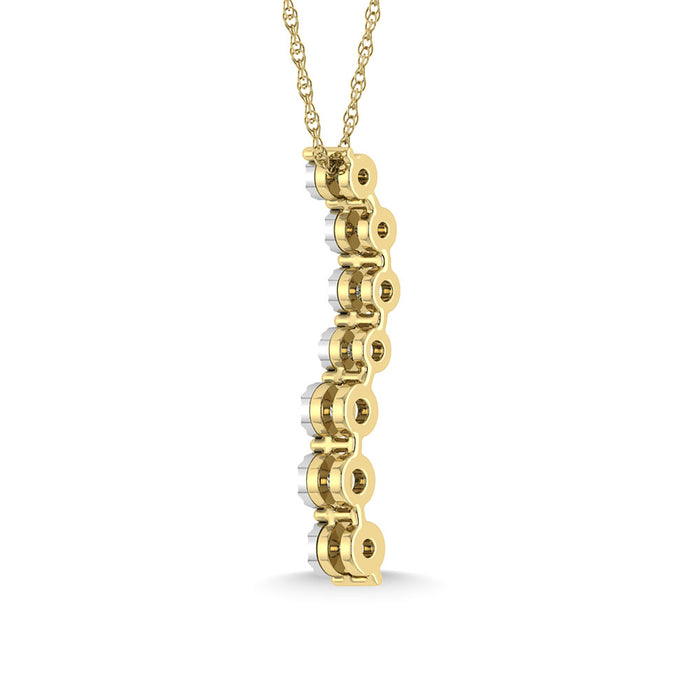 Diamond 1/10 Ct.Tw. Fashion Pendant in 10K Yellow Gold