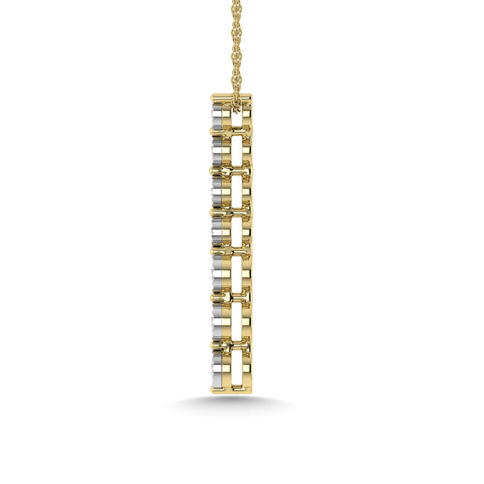 Diamond 1/10 Ct.Tw. Fashion Pendant in 10K Yellow Gold