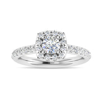 Thumbnail for Diamond 1 Ct.Tw. Round Shape Engagement Ring in 14K White Gold