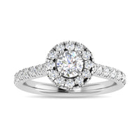 Thumbnail for Diamond 1 Ct.Tw. Round Shape Engagement Ring in 14K White Gold
