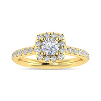 Thumbnail for Diamond 1 Ct.Tw. Round Shape Engagement Ring in 14K Yellow Gold