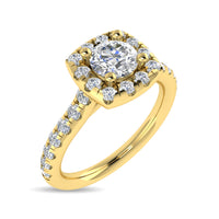Thumbnail for Diamond 1 Ct.Tw. Round Shape Engagement Ring in 14K Yellow Gold