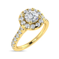 Thumbnail for Diamond 1 Ct.Tw. Round Shape Engagement Ring in 14K Yellow Gold