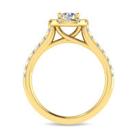 Thumbnail for Diamond 1 Ct.Tw. Round Shape Engagement Ring in 14K Yellow Gold