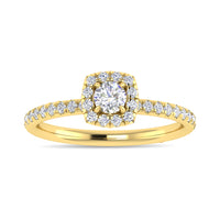 Thumbnail for Diamond 3/4 Ct.Tw. Cushion Shape Engagement Ring in 10K Yellow Gold