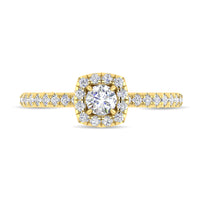 Thumbnail for Diamond 3/4 Ct.Tw. Cushion Shape Engagement Ring in 10K Yellow Gold