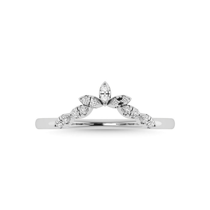 Diamond 1/10 Ct.Tw. Anniversary Band in 14K White Gold