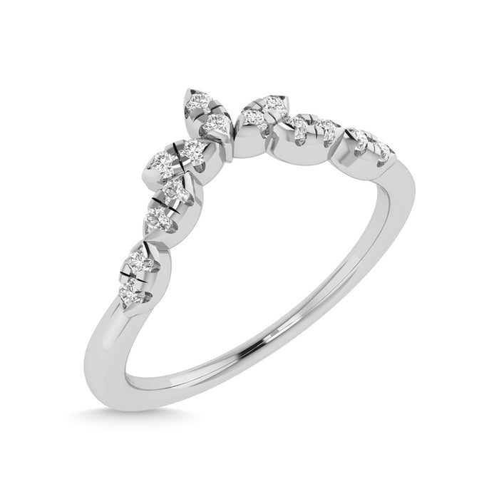 Diamond 1/10 Ct.Tw. Anniversary Band in 14K White Gold