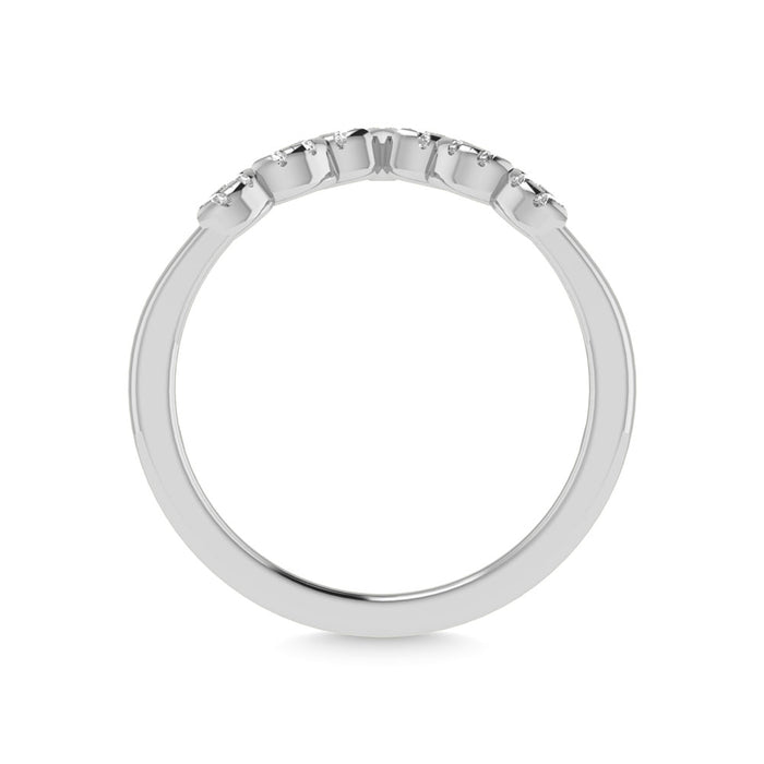 Diamond 1/10 Ct.Tw. Anniversary Band in 14K White Gold