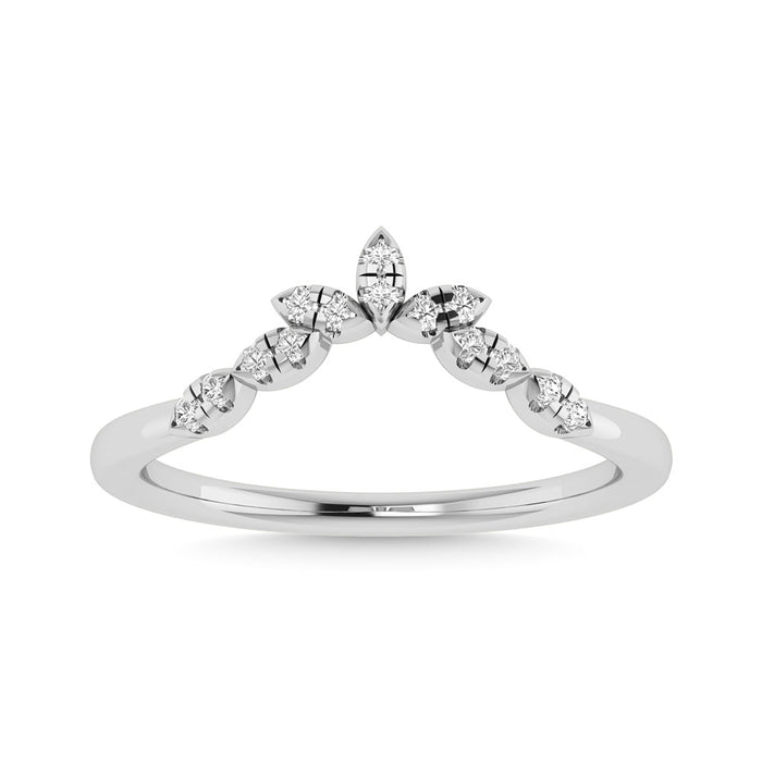 Diamond 1/10 Ct.Tw. Anniversary Band in 14K White Gold