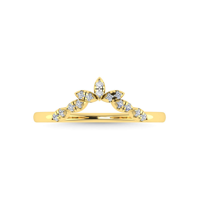 Diamond 1/10 Ct.Tw. Anniversary Band in 14K Yellow Gold