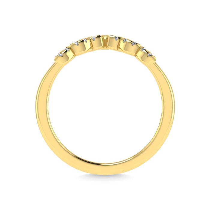 Diamond 1/10 Ct.Tw. Anniversary Band in 14K Yellow Gold