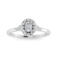 Thumbnail for Diamond 1/5 Ct.Tw. Engagement Ring in 14K White Gold