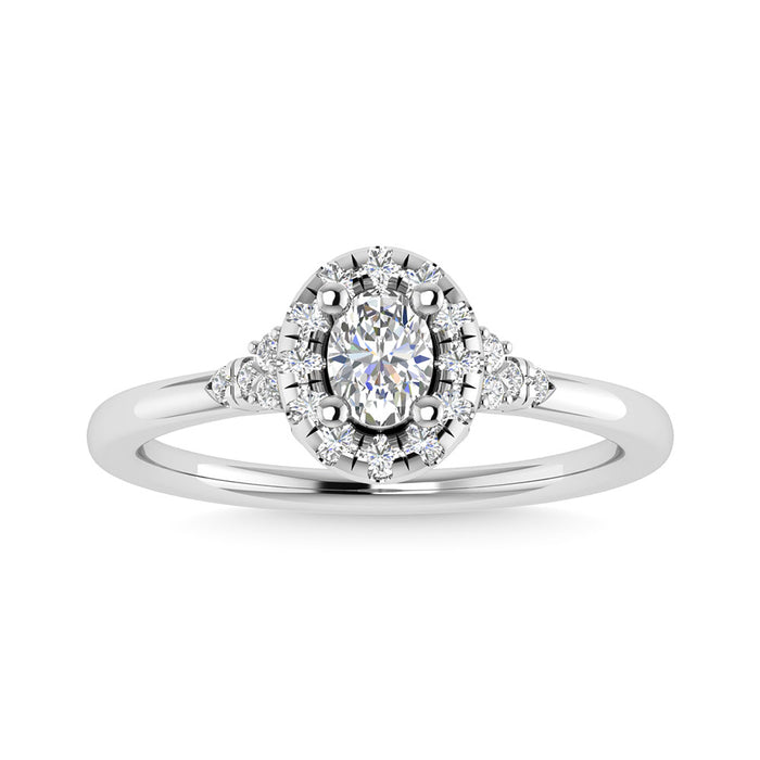 Diamond 1/5 Ct.Tw. Engagement Ring in 14K White Gold