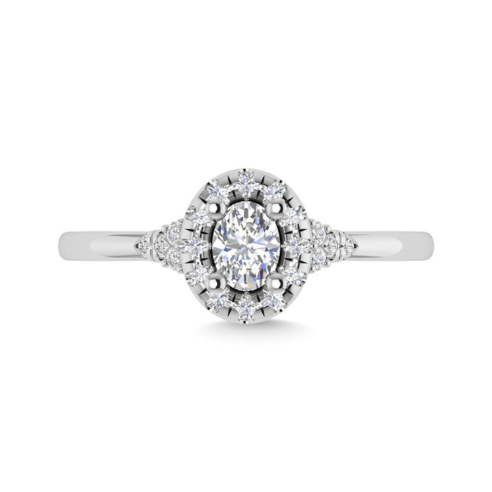 Diamond 1/5 Ct.Tw. Engagement Ring in 14K White Gold