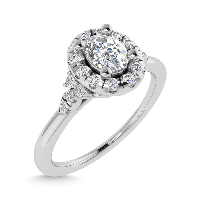 Diamond 1/5 Ct.Tw. Engagement Ring in 14K White Gold