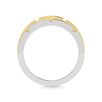 Thumbnail for Diamond 1/4 Ct.Tw.Mens Wedding Band in 14K Two Tone Gold