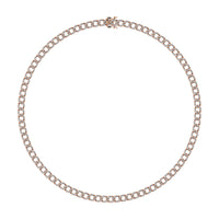 Thumbnail for Diamond 7 5/8 Ct.Tw. Cuban Necklace in 14K Rose Gold