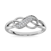 Thumbnail for Diamond 1/20 Ct.Tw. Infinity Ring in Sterling Silver
