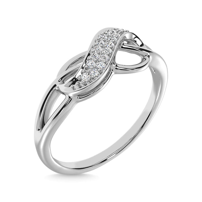 Diamond 1/20 Ct.Tw. Infinity Ring in Sterling Silver