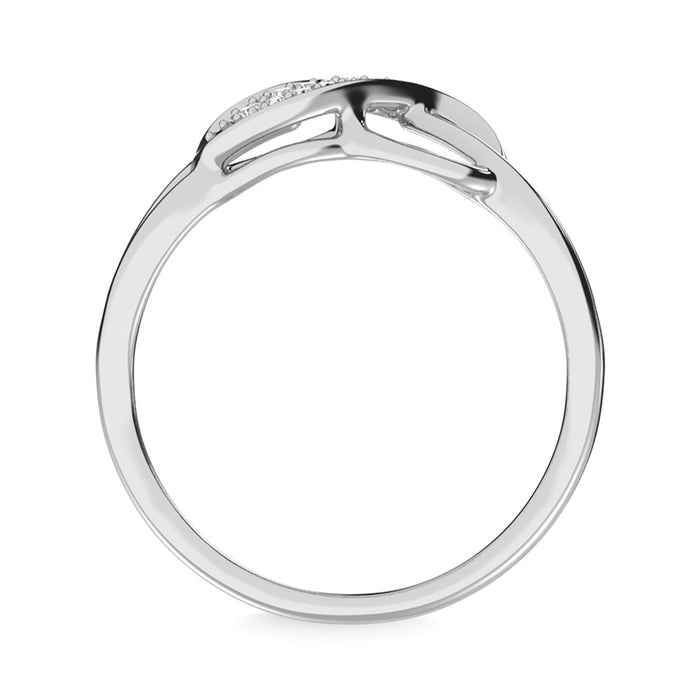 Diamond 1/20 Ct.Tw. Infinity Ring in Sterling Silver